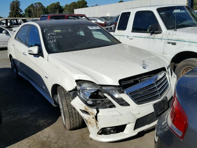 WDDHF5KB2CA551029 - 2012 MERCEDES-BENZ E 350 WHITE photo 1