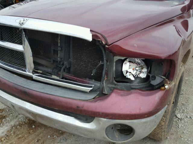 1D7HA18N33S331448 - 2003 DODGE RAM 1500 S MAROON photo 9