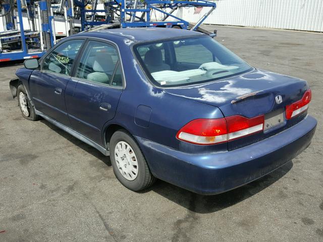 1HGCF86642A150374 - 2002 HONDA ACCORD VAL BLUE photo 3