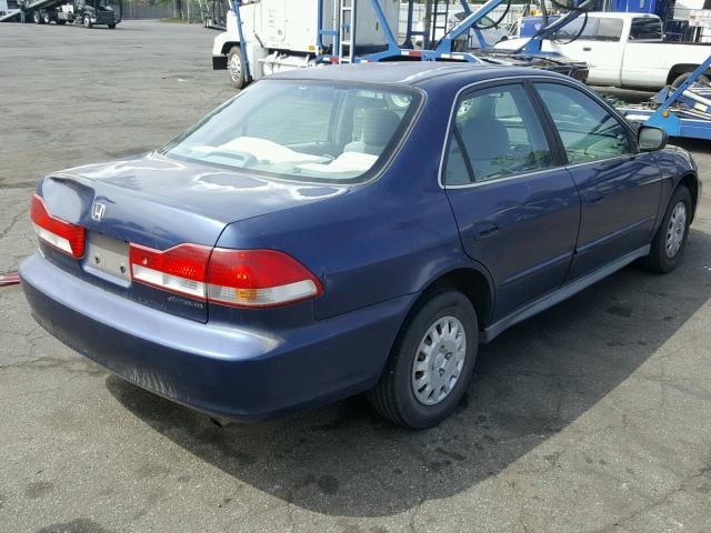 1HGCF86642A150374 - 2002 HONDA ACCORD VAL BLUE photo 4