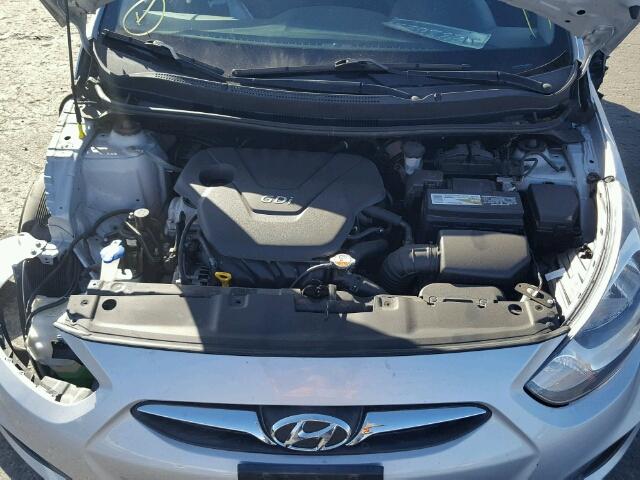 KMHCT5AE1EU156409 - 2014 HYUNDAI ACCENT GLS SILVER photo 7