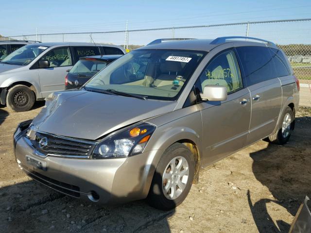 5N1BV28UX7N142961 - 2007 NISSAN QUEST S TAN photo 2