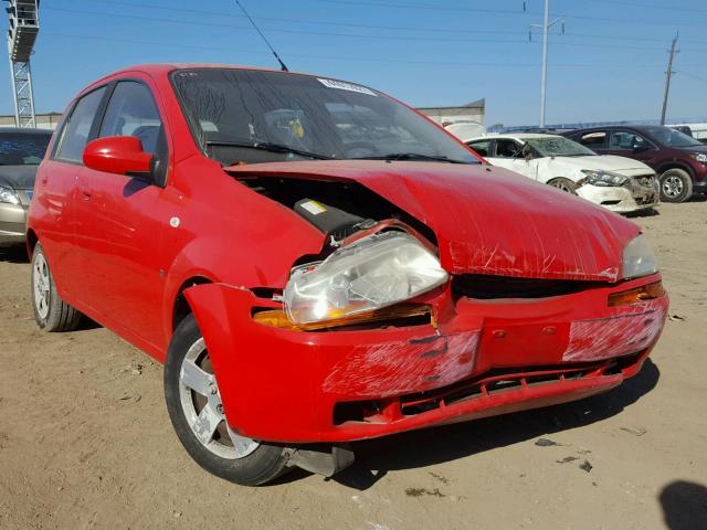 KL1TD66647B762883 - 2007 CHEVROLET AVEO BASE RED photo 1