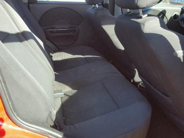 KL1TD66647B762883 - 2007 CHEVROLET AVEO BASE RED photo 6