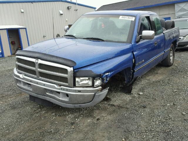 3B7HC13Y8SM135650 - 1995 DODGE RAM 1500 BLUE photo 2