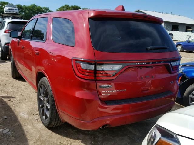 1C4SDJCT8HC740320 - 2017 DODGE DURANGO R/ RED photo 3