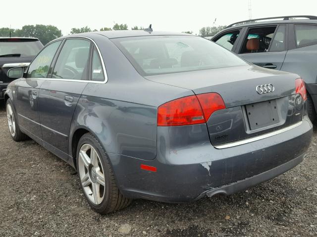 WAUDF78E97A143037 - 2007 AUDI A4 2.0T QU SILVER photo 3