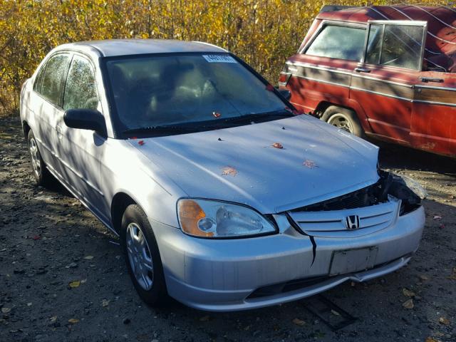 1HGES16512L081697 - 2002 HONDA CIVIC LX SILVER photo 1