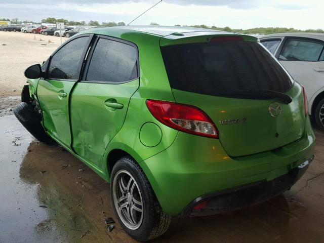 JM1DE1KYXC0139651 - 2012 MAZDA MAZDA2 GREEN photo 3