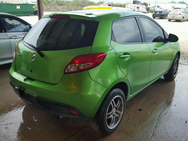 JM1DE1KYXC0139651 - 2012 MAZDA MAZDA2 GREEN photo 4