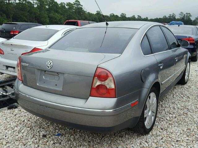 WVWAD63BX5P022336 - 2005 VOLKSWAGEN PASSAT GLS GRAY photo 4