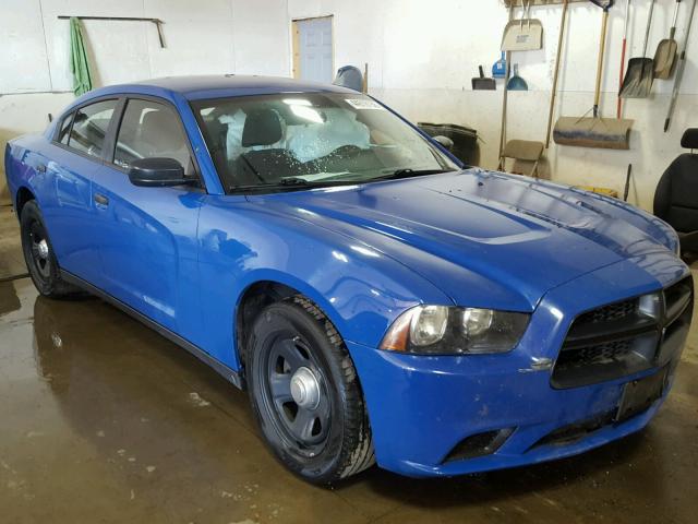 2C3CDXAT8CH232305 - 2012 DODGE CHARGER PO BLUE photo 1