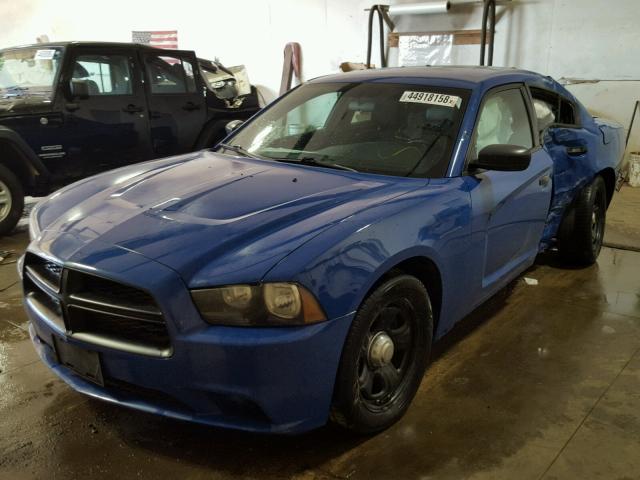 2C3CDXAT8CH232305 - 2012 DODGE CHARGER PO BLUE photo 2