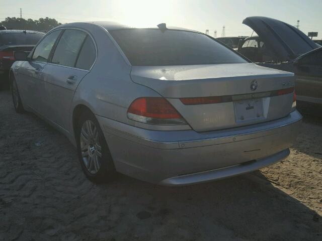 WBAGN63452DR06638 - 2002 BMW 745 LI SILVER photo 3