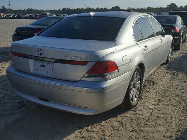 WBAGN63452DR06638 - 2002 BMW 745 LI SILVER photo 4