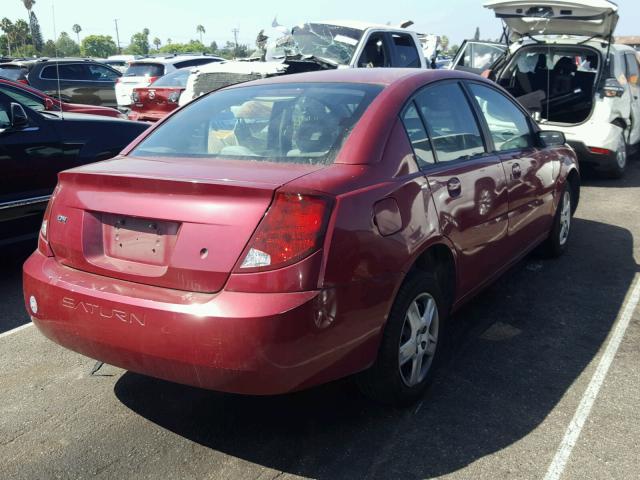 1G8AJ55F57Z146454 - 2007 SATURN ION LEVEL RED photo 4