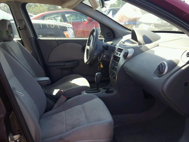 1G8AJ55F57Z146454 - 2007 SATURN ION LEVEL RED photo 5