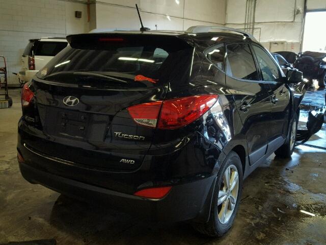 KM8JUCAC5BU257035 - 2011 HYUNDAI TUCSON GLS BLACK photo 4