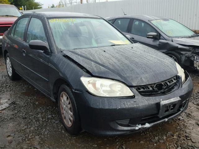 2HGES16544H522951 - 2004 HONDA CIVIC LX BLACK photo 1