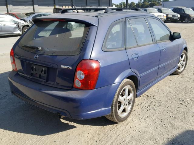 JM1BJ246521537962 - 2002 MAZDA PROTEGE PR BLUE photo 4