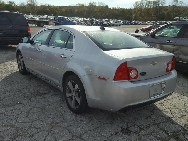 1G1ZC5E01CF397457 - 2012 CHEVROLET MALIBU 1LT SILVER photo 3