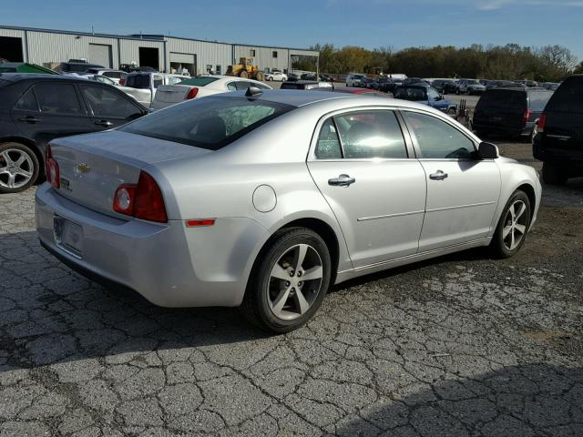 1G1ZC5E01CF397457 - 2012 CHEVROLET MALIBU 1LT SILVER photo 4