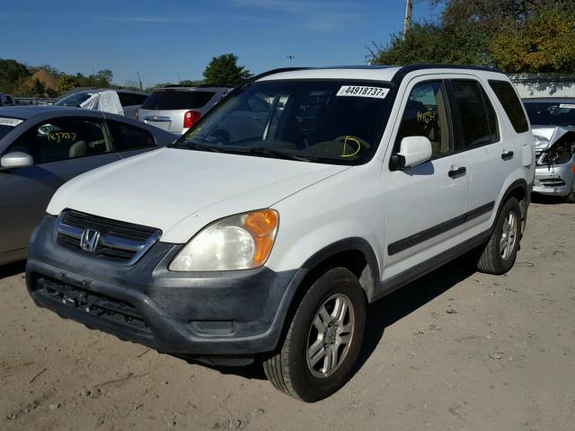 JHLRD78812C062185 - 2002 HONDA CR-V EX WHITE photo 2