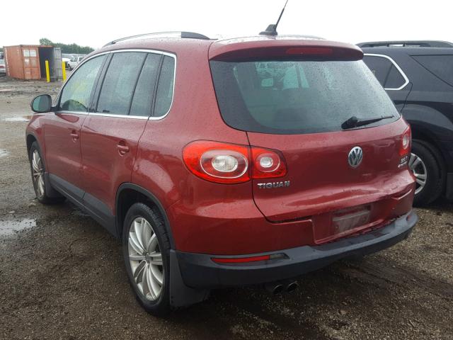 WVGBV75N99W501711 - 2009 VOLKSWAGEN TIGUAN SE RED photo 3