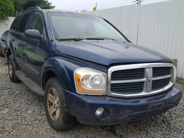 1D4HB48N76F153276 - 2006 DODGE DURANGO SL BLUE photo 1