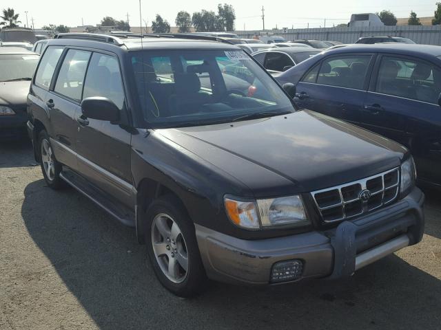 JF1SF6556WG760017 - 1998 SUBARU FORESTER S BLACK photo 1