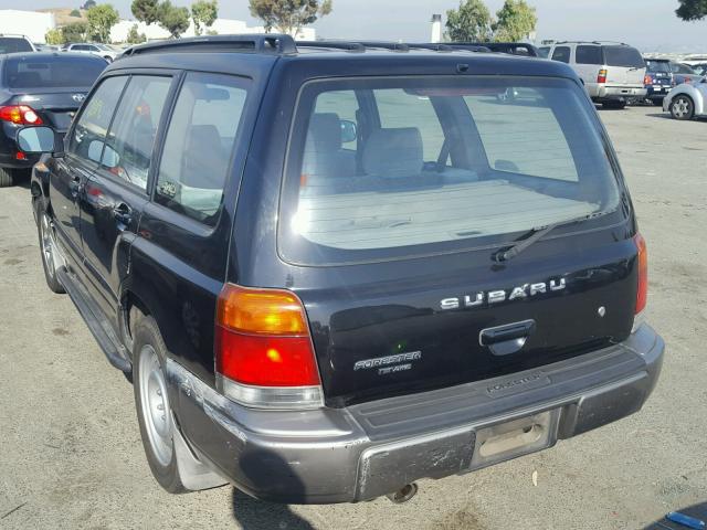 JF1SF6556WG760017 - 1998 SUBARU FORESTER S BLACK photo 3