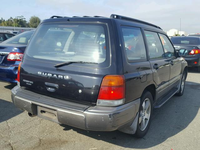 JF1SF6556WG760017 - 1998 SUBARU FORESTER S BLACK photo 4