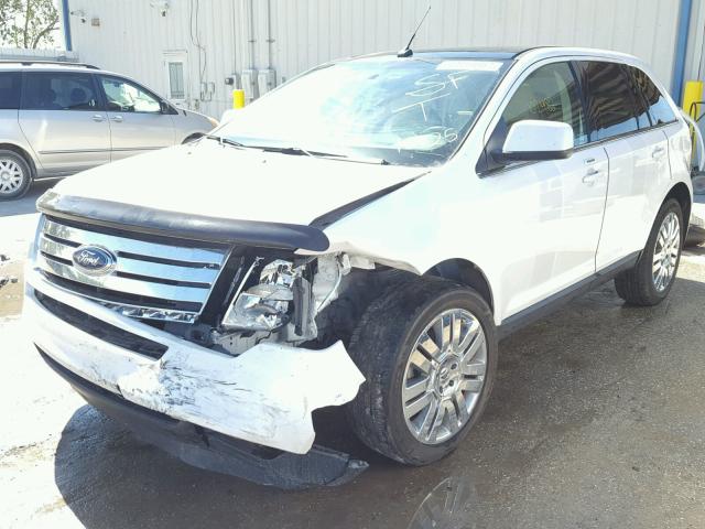 2FMDK3KC8ABA60687 - 2010 FORD EDGE LIMIT WHITE photo 2