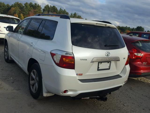 JTEDS41AX92085355 - 2009 TOYOTA HIGHLANDER WHITE photo 3