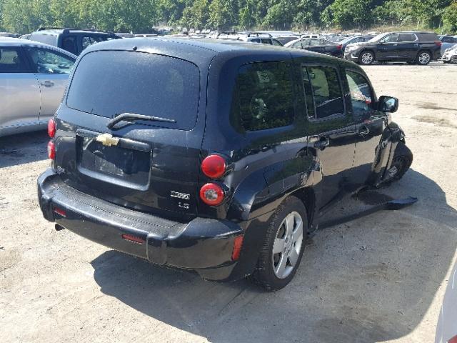 3GNCA13B89S643822 - 2009 CHEVROLET HHR LS შავი ფოტო 4