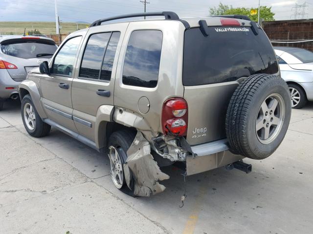 1J4GL38K65W671393 - 2005 JEEP LIBERTY RE GOLD photo 3