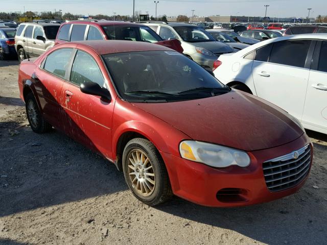 1C3EL46X34N110112 - 2004 CHRYSLER SEBRING LX RED photo 1