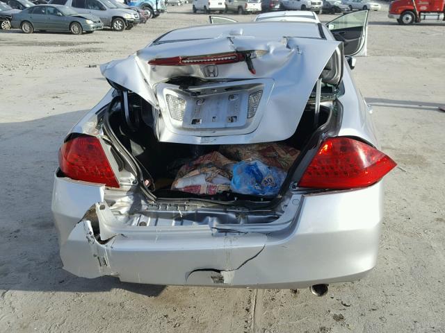 1HGCM665X6A075526 - 2006 HONDA ACCORD EX SILVER photo 9