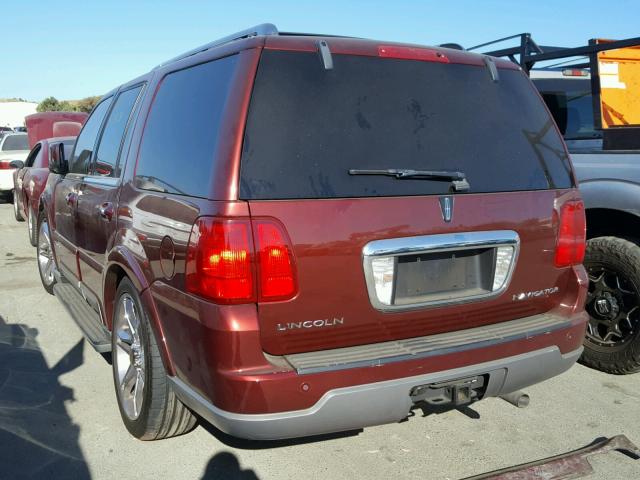 5LMFU28R53LJ03357 - 2003 LINCOLN NAVIGATOR MAROON photo 3