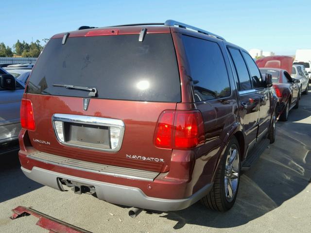 5LMFU28R53LJ03357 - 2003 LINCOLN NAVIGATOR MAROON photo 4