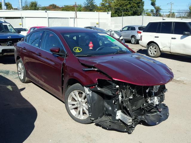 1C3CCCAB2GN168665 - 2016 CHRYSLER 200 LIMITE MAROON photo 1