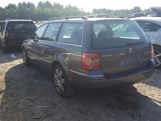 WVWCD63B45E142394 - 2005 VOLKSWAGEN PASSAT GLS GRAY photo 3