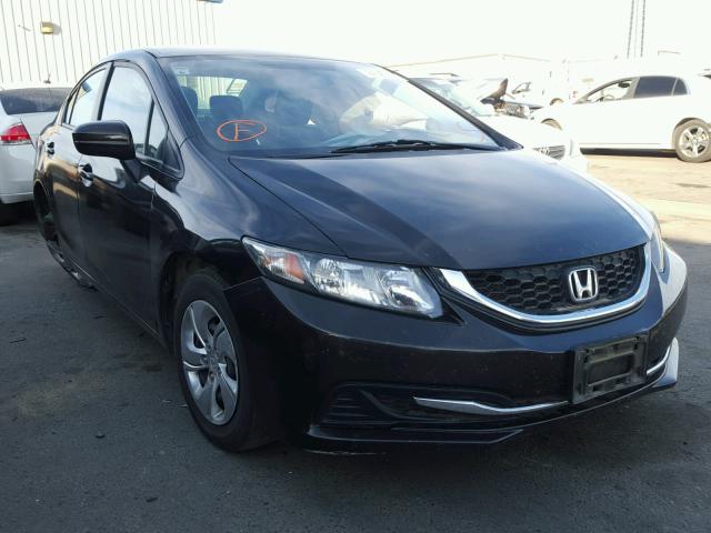 2HGFB2F55EH503594 - 2014 HONDA CIVIC LX CHARCOAL photo 1