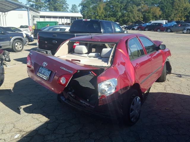 2T1BR32E86C631344 - 2006 TOYOTA COROLLA RED photo 10