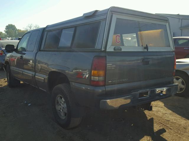 2GCEK19T0Y1286239 - 2000 CHEVROLET SILVERADO GRAY photo 3