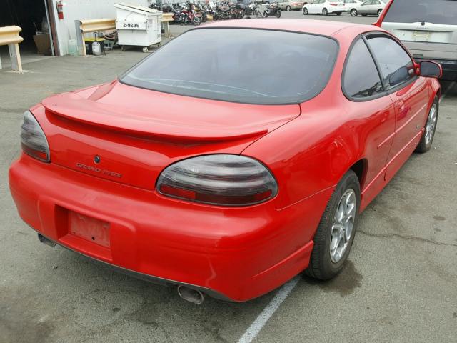 1G2WP1215WF317543 - 1998 PONTIAC GRAND PRIX Червоний фото 4