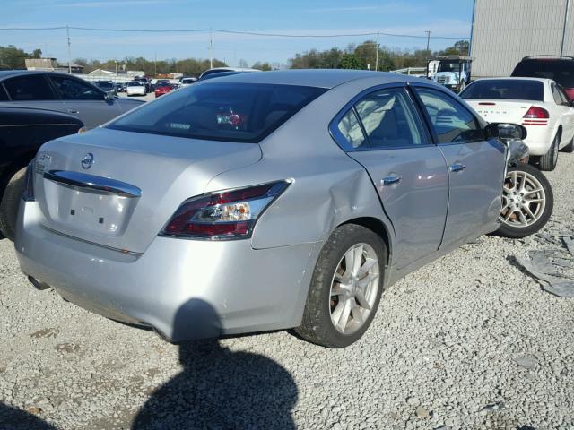 1N4AA5AP8EC492430 - 2014 NISSAN MAXIMA S SILVER photo 4