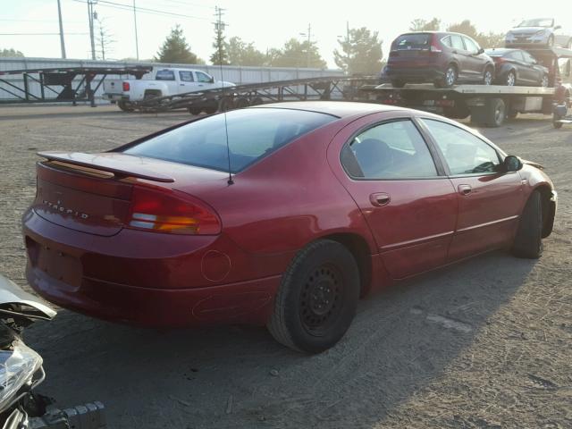 2B3HD56G73H519329 - 2003 DODGE INTREPID RED photo 4