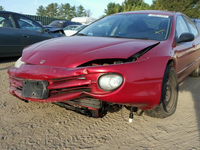 2B3HD56G73H519329 - 2003 DODGE INTREPID RED photo 9