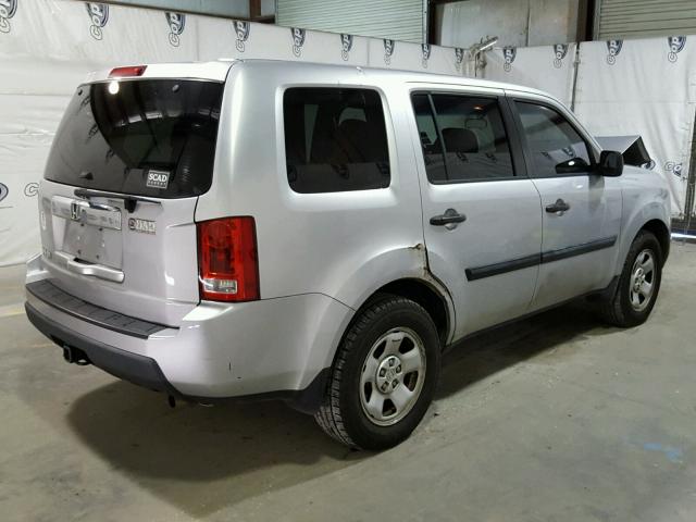 5FNYF3H27BB013826 - 2011 HONDA PILOT SILVER photo 4